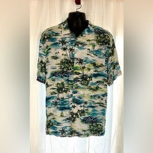 George Men's Hawaii Tropical Button Up Shirt Size XL
